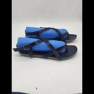 Blowfish Womens Size 7.5 Black Leather Strappy Sandal
